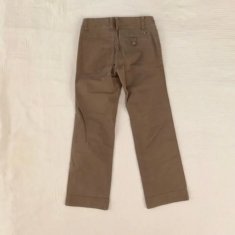 Tommy Hilfiger Jean Y2K Workwear British Khaki Baggy Cotton Canvas Utility Pants